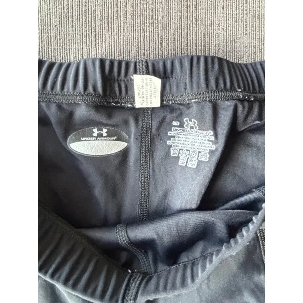 Under Armour Men's Compression Shorts Black Size Large Activewear Training